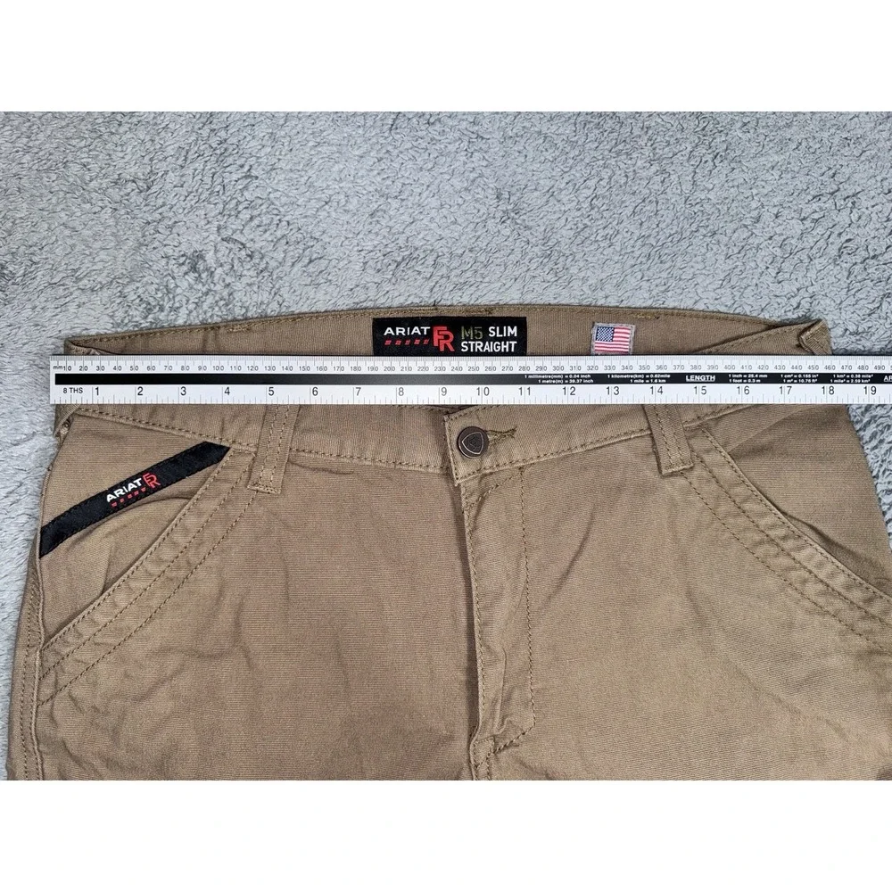 Ariat FR M5 Slim Straight Leg Work Pants Men's 36x35 Flame Resistant *READ